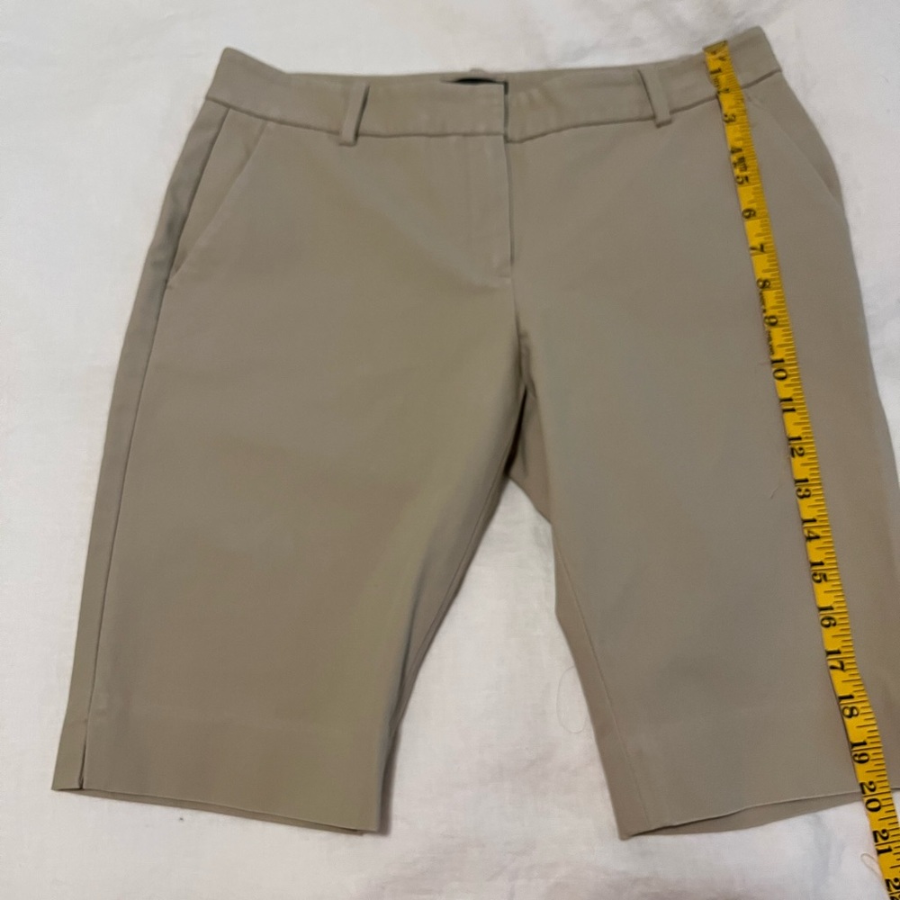 Theory khaki shorts.